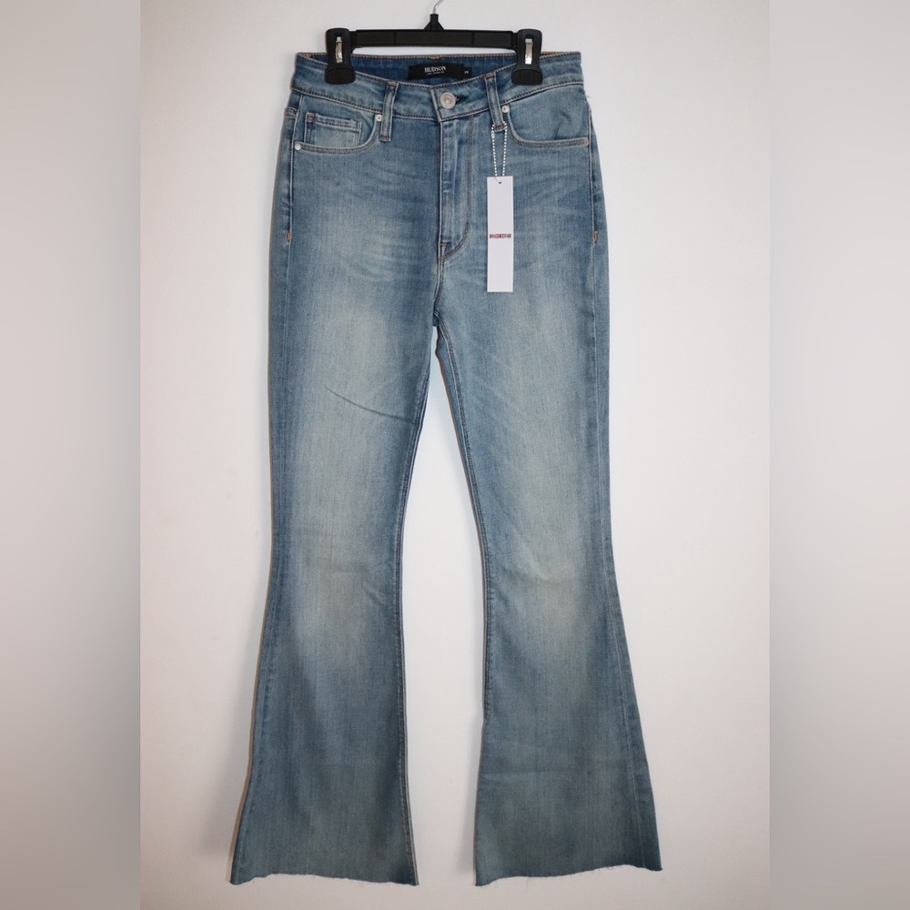 Hudson Jeans | Holly High Rise Flare Jeans Light Blue Wash